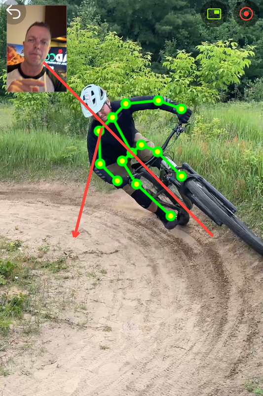 Learning to corner on MTB