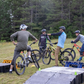 Mountain Bike Lessons Jumping group back