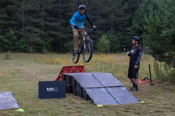 Mountain bike Lessons big jump front